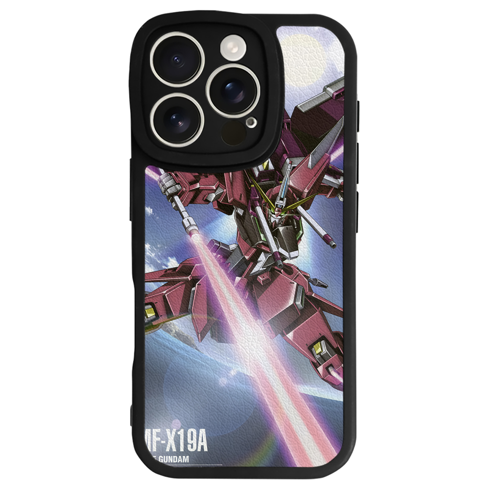 （画像用） 機動戦士ガンダム Mobile Suit Gundam 【iPhone 16シリーズ対応】シリコンスマホケース（レザー調） 材質：シリコン